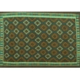 thumbnail image 1 of Ahgly Company Indoor Rectangle Oriental Turquoise Blue Traditional Area Rugs, 3' x 5', 1 of 4