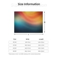 thumbnail image 2 of Salouo yellow orange and teal Print Throw Blanket Gifts for Women Men Soft Flannel Blanket for Home Living Room Decor Bedroom Blanket Gifts for Mom Dad -80"x60", 2 of 7