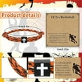 thumbnail image 4 of Sdmnsg-T Stocking Stuffers Christmas Gift- Baseball/Basketball/Football/Soccer Bracelet for Men Cross Beaded Bracelet Gifts for Son Grandson Players Team Fan Friends,Birthday Christmas Gifts for Men, 4 of 7