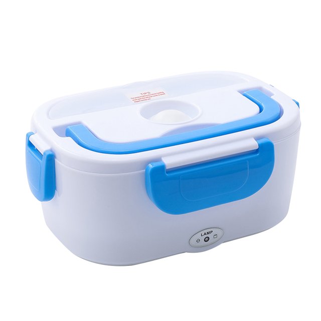 Fiambrera Con Calefacción Eléctrica Fiambrera eléctrica de 110 V y 220 V con dispositivos portátiles para el hogar (azul EE. UU.) Tmvgtek Libre de BPA
