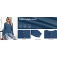 thumbnail image 6 of Ronuti  Long Sleeve Shirts for Women Henley Fall Womens Tops Crew Neck Blouses Dressy Casual Fall Clothes M-3Xl, 6 of 8