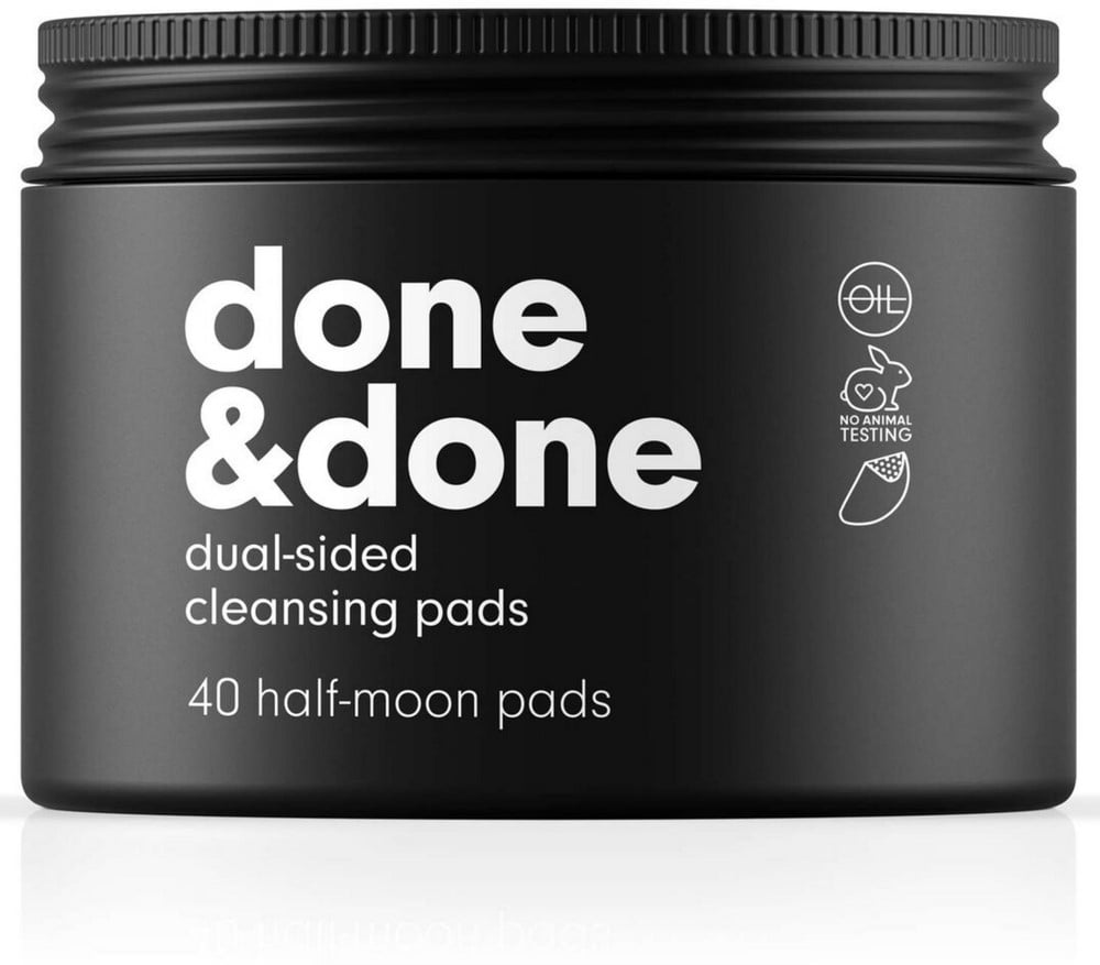 C&C by Clean & Clear Done & Done Dual Sided Cleansing Pads, Breaks Up Dirt & Oil, Not Tested on Animals 40 ea