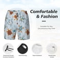 thumbnail image 3 of Fotbe Sea Turtle Traje de Baño para Hombre – Shorts de Natación de Secado Rápido con Forro y Bolsillos-Small, 3 of 6