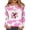 Multicolor #74, variant on DORKASM Women's Breast Cancer Shirts Long Sleeve Cancer Survivor Tops Crew Neck Gifts Travel Breast Cancer Awareness Tshirt Pink Ribbon Fashion Shirt Watermelon Red XL