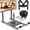 Gray, variant on GanFindX Workout Sled, Strength Training Weight Sled with Harness Strap, Compatible with 1" & 2" Weight Plates, 350 LBS Heavy Duty Fitness Equipment, Gray