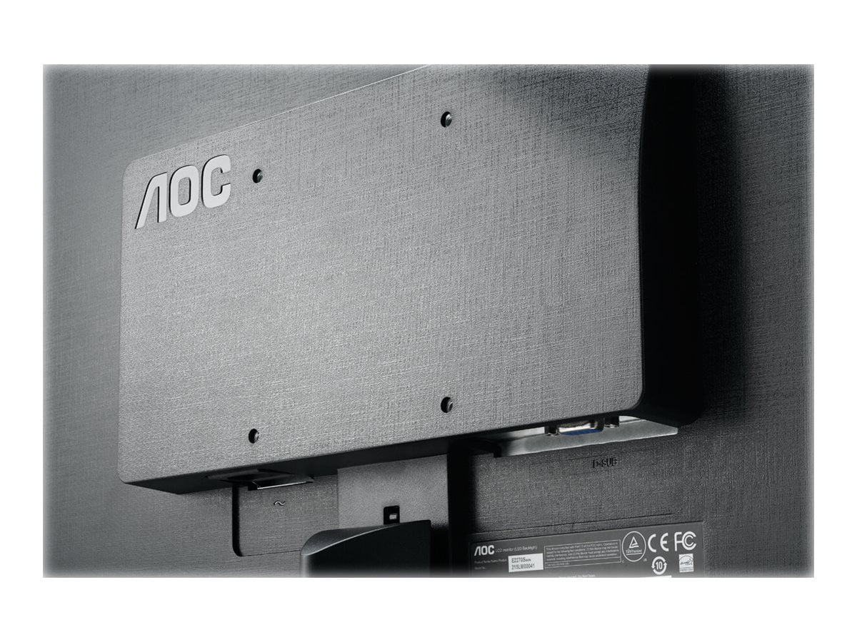 gæld Dum Fritid AOC e2270swhn - LED monitor - 22" (21.5" viewable) - 1920 x 1080 Full HD  (1080p) @ 60 Hz - TN - 200 cd/m������ - 700:1 - 5 ms - HDMI, VGA - black -  Walmart.com