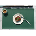 thumbnail image 2 of Ensemble de 2 Napperons en Cuir, table à Manger Familiale, Imperméable, Résistant à l'Huile, Antidérapant, Facile à Nettoyer * 45 x 30 cm Vert, 2 of 3