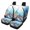 Turtle Pattern, variant on Uourmeti Turtle Floral Print Car Seat Covers 3 Pack Car Seat Covers Full Set Anti-Slip Easy to Install Suitable for Most Sedans Station Wagon