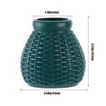 thumbnail image 3 of Hyknon Unbreakable Floral Vase, Ceramic Look Plastic Vase for Home Decor, Rustic Large Vases for Centerpieces, Simple Modern Vase for Home Office Decor for Living Room, Table (Green), 3 of 5