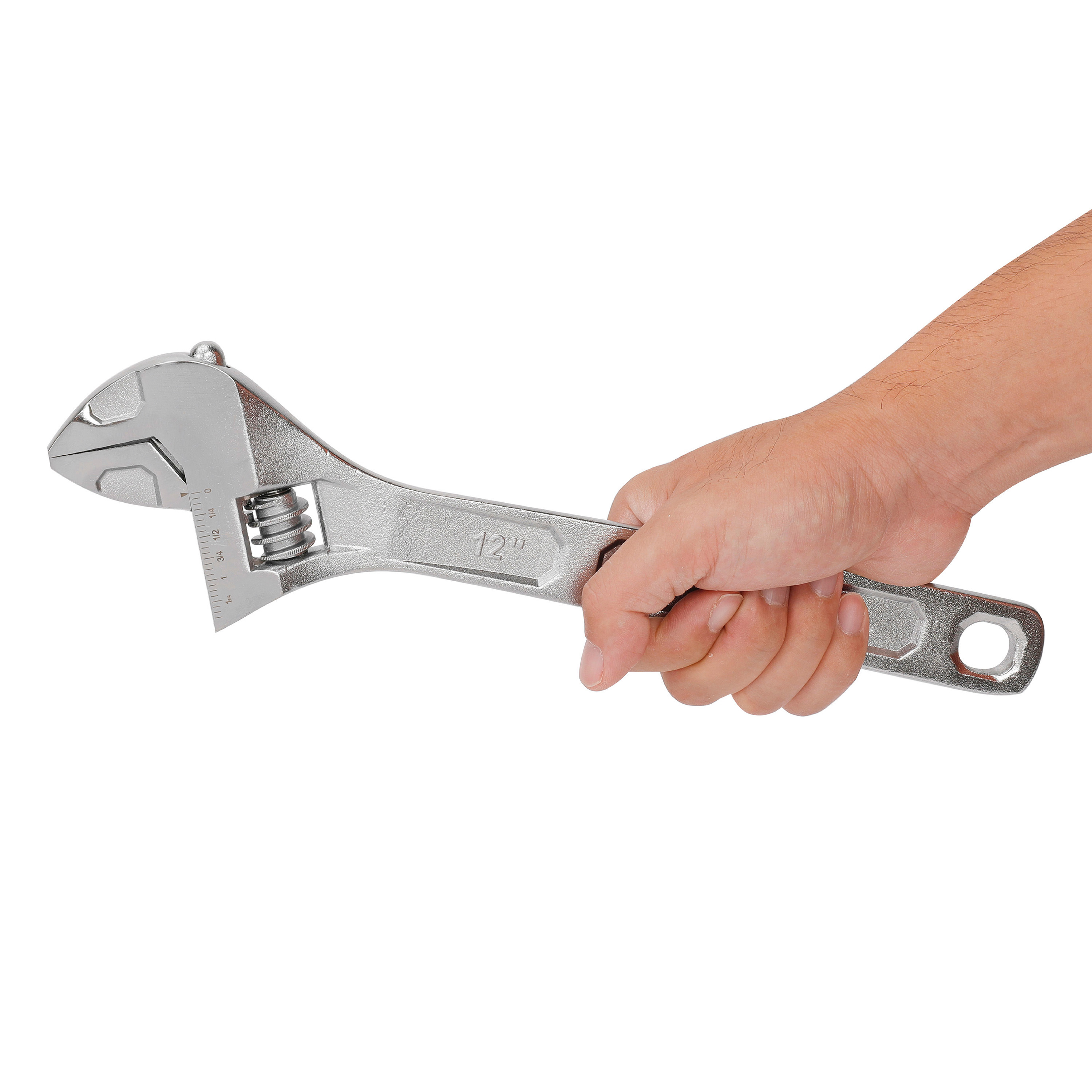 Llave ajustable Hyper Tough de 12 pulgadas, capacidad de mandíbula de 1-3/4 pulgadas 5