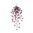thumbnail image 2 of Artificial Morning Glory Wall Hanging Garland Set, 2 Pack Rattan Trailing Vines, Synthetic Outdoor Decor, Multi-Color, 77 x 20 x 20 cm, 2 of 6
