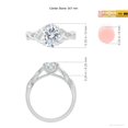 thumbnail image 5 of ANGARA IGI Certified Lab Grown 1.76 Ct Diamond Engagement Ring for Women in 14K White Gold (Size-9x7mm| Color-F-G| Clarity-VS) | April Birthstone, Anniversary, Jewelry Gift for Women | Diamond Ring, 5 of 8