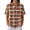 Orange -BM24, variant on Inglocry Women's Waffle Polos Golf Shirts Short Sleeve Striped V Neck T-Shirt Summer Casual Tennis Work Athletic Tops Multicolor XL