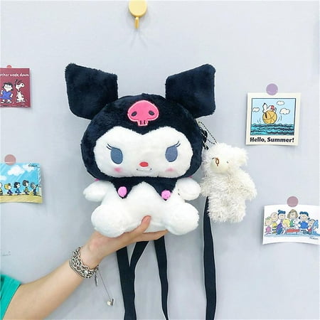 Kuromi plush backpack cheap
