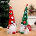 thumbnail image 6 of Christmas Doll Faceless Atmospheres Festival Themed Party Long Hair Decoration Indoor Sofa Desktop Room Ornament Supply Red Cap Green Flag, 6 of 10