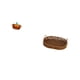 thumbnail image 5 of Plato de dulces de vidrio con forma de calabaza con tapa y frutero ovalado de mimbre tejido, tarro de , cesta de ratán naranja, organizador de, 5 of 8