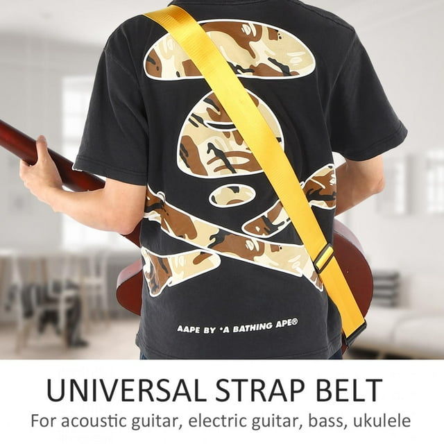 Bass Strap, Top-Grain 2In Adjustable Ukulele Strap, For Lover, Children And Friends