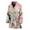 427, variant on White And Grey Western Floral Women Bathrobe One Size Univeral Fits Fashion Lightweight Plush Fleece Long Robe For Women