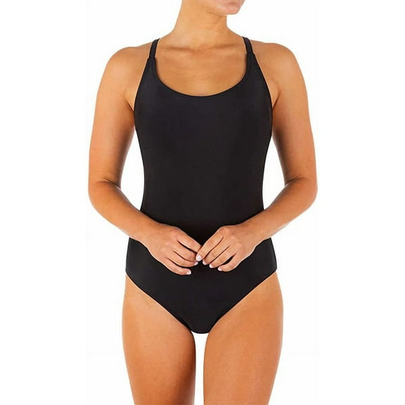 Hurley Womens One Piece Swimsuit Size: L, Color: Black