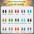 thumbnail image 3 of APSVO Nature Healing Stone Drop Earrings for Women Hypoallergenic S925 Sterling Silver Post Fishhoop Red Green Dangle Earrings Birthday Graduation Mothers Day Jewelry Gifts Teen Her Mom Adults Wife, 3 of 7