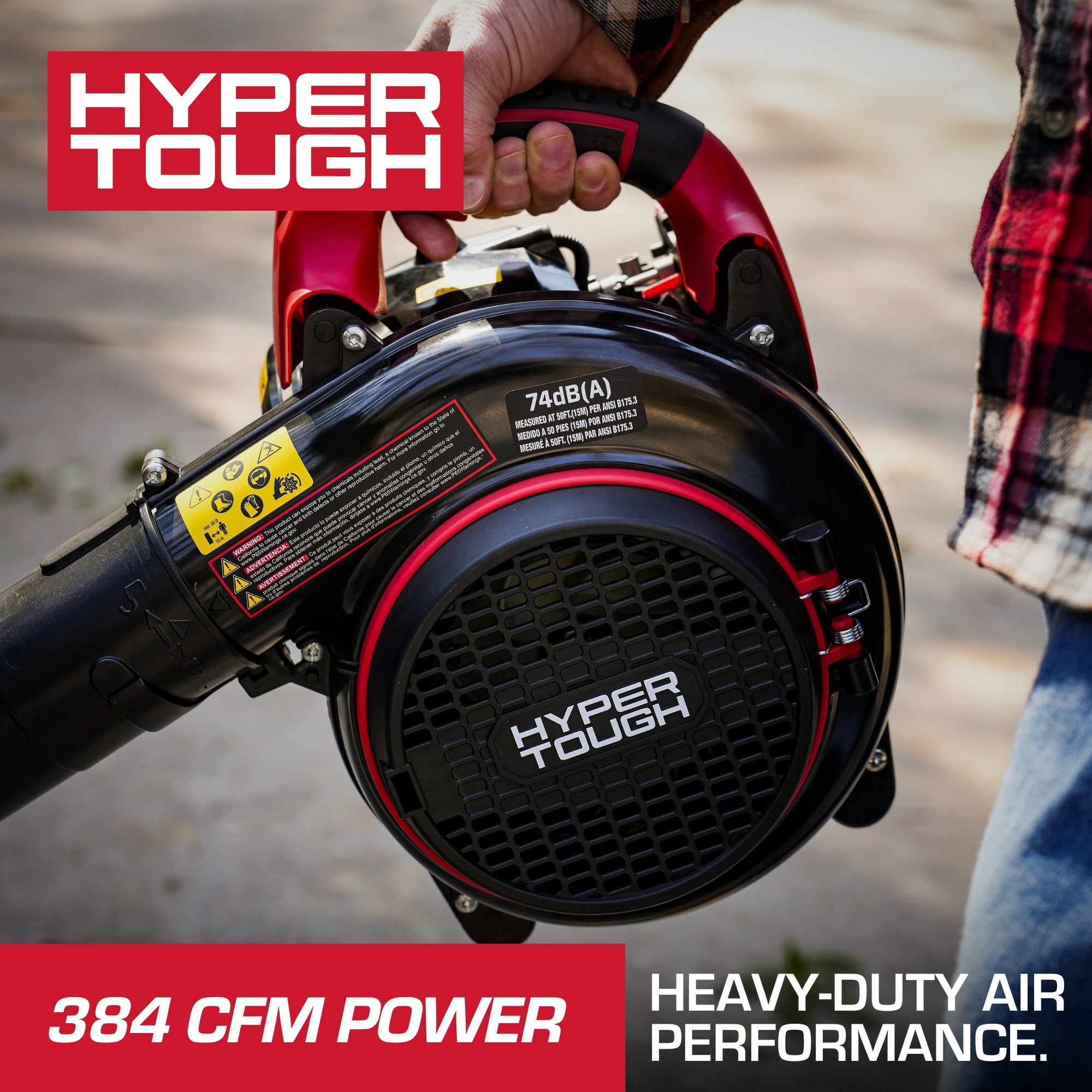 Hyper Tough 115 MPH 384 CFM 26.5cc 4-Cycle Gas Leaf Blower