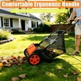 thumbnail image 5 of Push Lawn Sweeper 21-Inch Manual, Leaf Sweeper for Yard & Lawn with 3.5 Cu. Ft. Hopper Bag, Height-Adjustable Brushes for Driveways & Grass, Space-Saving Foldable Design, 5 of 6