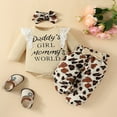 thumbnail image 4 of Baby Girls 3Pcs Fall Outfits Long Sleeve Lace Ruffle Romper + Pants + Headband Set Infant Clothes, 4 of 7