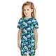 thumbnail image 5 of Balery Blue Lotus Flower Conjunto de Pijama Infantil de Manga Corta con Estampado – Ropa de Dormir de Algodón Suave-X-Large, 5 of 5