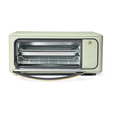 Beautiful Infrared Air Fry Toaster Oven, 9-Slice, 1800 W, Sage Green by Drew Barrymore