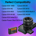 thumbnail image 4 of 2 Packs LP-E12 LPE12 lp e12 Camera Battery Bulit-in USB for Canon M100D Kiss X7 Rebel SL1 EOS M10 M50 DSLR Cameras with USB-C Input, 4 of 8