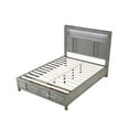 thumbnail image 4 of Queen 5PC Modern Style Storage Bedroom Set Made with Wood in Gray, 4 of 18