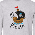 thumbnail image 4 of Inktastic Lil' Pirate Pirate Ship, Blue Bandana Long Sleeve Youth T-Shirt, 4 of 5