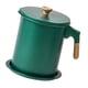 thumbnail image 5 of Filtro sin esfuerzo, almacenamiento libre de óxido para cocina y comedor, colador de aceite de 1,4 l con veta de madera verde oscuro, 5 of 5