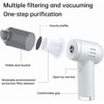 thumbnail image 4 of Usb Rechargeable Car Vacuum Cleaner - White_Perfect Gift, 4 of 5