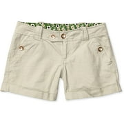 Juniors' Cinched Cropped Scrub Shorts