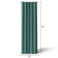 thumbnail image 5 of Mainstays Kids Dark Green Solid Ribbed Corduroy Blackout Rod Pocket with Back Tabs Single Curtain Panel, Set of 1, 38" W x 84" L, 5 of 7