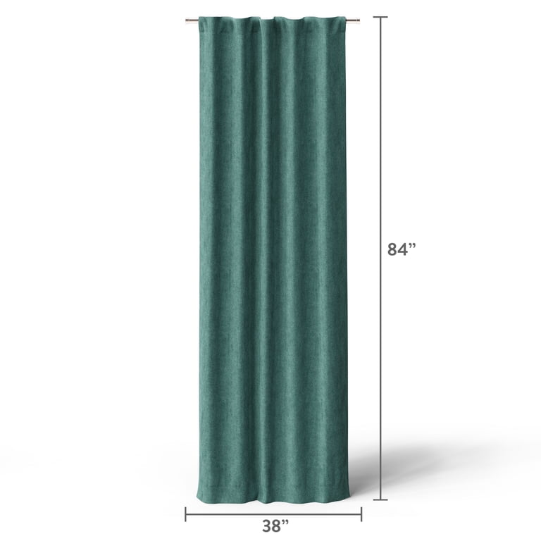 Mainstays Kids Dark Green Solid Ribbed Corduroy Blackout Rod