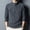 Gray, variant on Men's Quarter Zip Fleece Sweater Mock Neck Half Zip Long Sleeve Soft Polar Fleece Top Casual Warm for Fall Winter