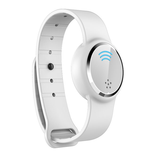 Reloj repelente de mosquitos de onda ultrasónica Q9, pulsera antimosquitos electrónica portátil para Abanopi Blanco