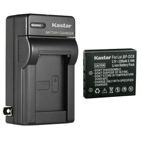 Kastar 1-Pack Battery and AC Wall Charger Replacement for Leica 18706 EA-DC-8 BP-DC8 BPDC8 BP-DC8E BPDC8E Battery Leica MINI-M Leica X Vario Leica X1 Leica X2 Leica X-U (Typ 113) Cameras