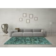 thumbnail image 3 of Ahgly Company Indoor Rectangle Abstract Light Blue Modern Area Rugs, 8' x 10', 3 of 4