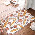 thumbnail image 1 of Front Door Mat Cartoon Baseball Glove Bedroom Entryway Rug Non-Slip Washable Indoor Carpet Doormat Decorative Low Profile Area Rug for Home Living Room Bedroom Laundry Floor Decor, 24 x 16 Inch, 1 of 7