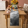 thumbnail image 2 of Gray Ombre Clouds Table Runner 70 Inches, Modern Abstract Art Gradient Cloud Bed Runner Dresser Scarves Tabletop for Indoor Outdoor Parties/Ceremony/Banquet, 13" x 70", 2 of 9