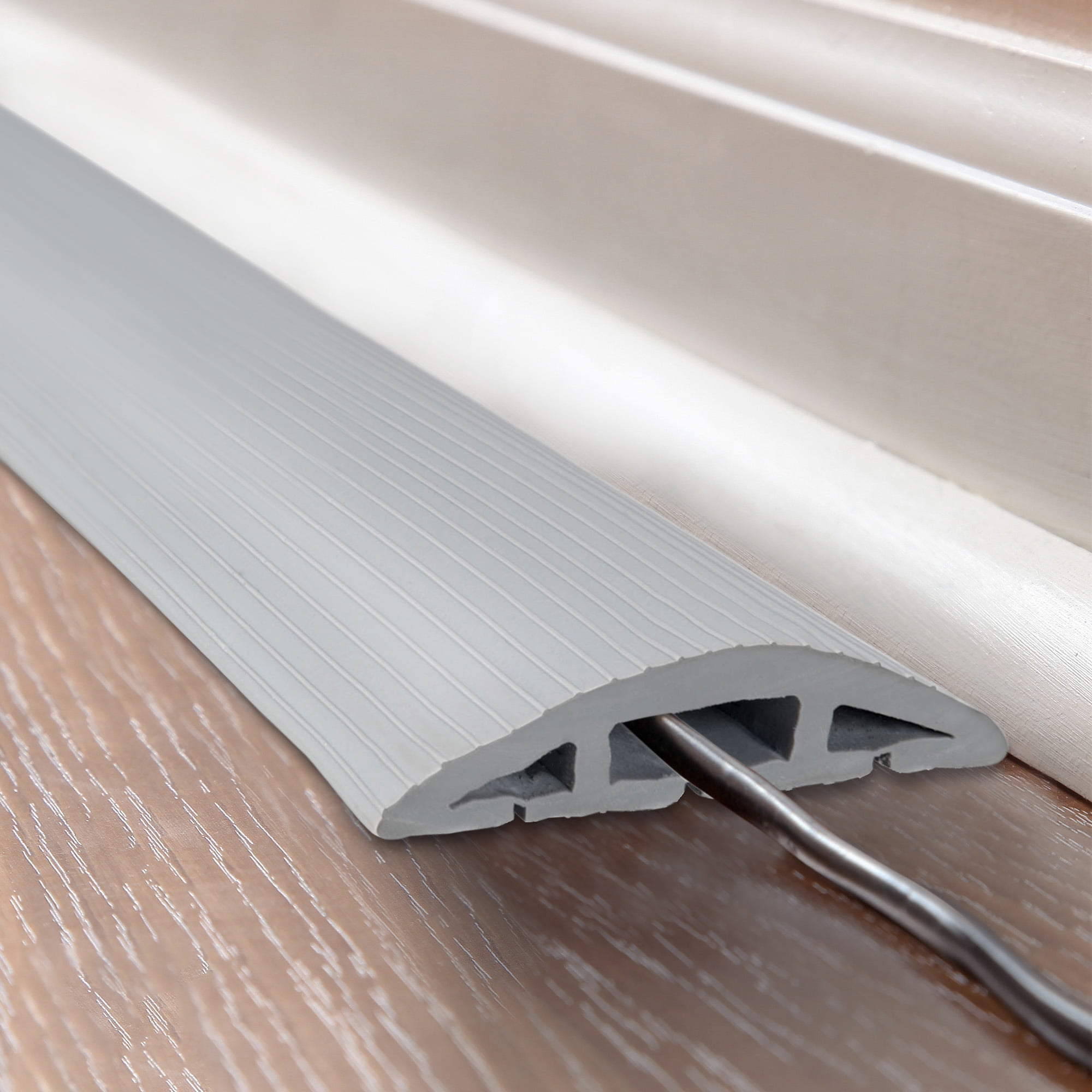 Simple Cord 10 Ft Cord Cover - 3-Channel Raceway for Sidewalks or Walkways