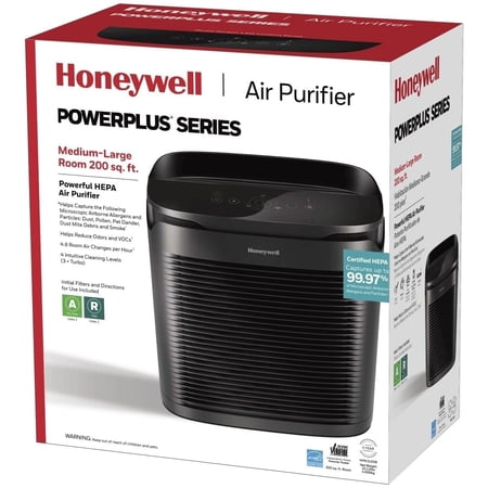 Honeywell - PowerPlus HEPA Air Purifier - Black