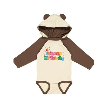 

Inktastic It s My Birthday Letters Gift Baby Boy or Baby Girl Long Sleeve Bodysuit