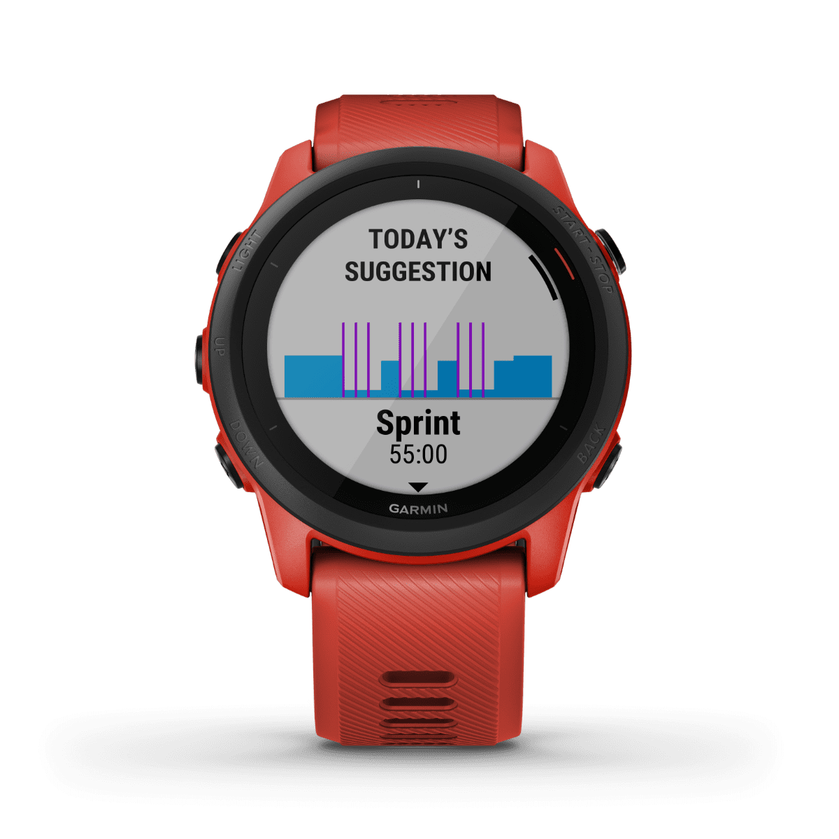 Garmin Forerunner 745, Red, Fitness GPS Smartwatch for Runners (Garmin Certified )