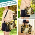 thumbnail image 5 of White Cat Sunflowers Cooler Bag Lunch Bag Soft Cooler Cooling Tote Insulated Lunch Box for Adult Men Women, 5 of 6