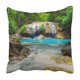 thumbnail image 1 of Funda de almohada ABPHQTO Cascada Piscina del Paraíso Esmeralda 45x45 cm, 1 of 2