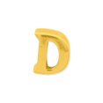 thumbnail image 2 of 925 Sterling Silver Gold-plated Reflections Letter D Bead; for Adults and Teens; for Women and Men, 2 of 3